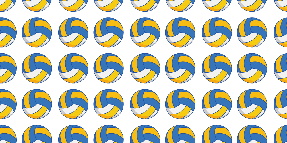 Volleyballbolde vinyl tæppe til teenagere - TenStickers