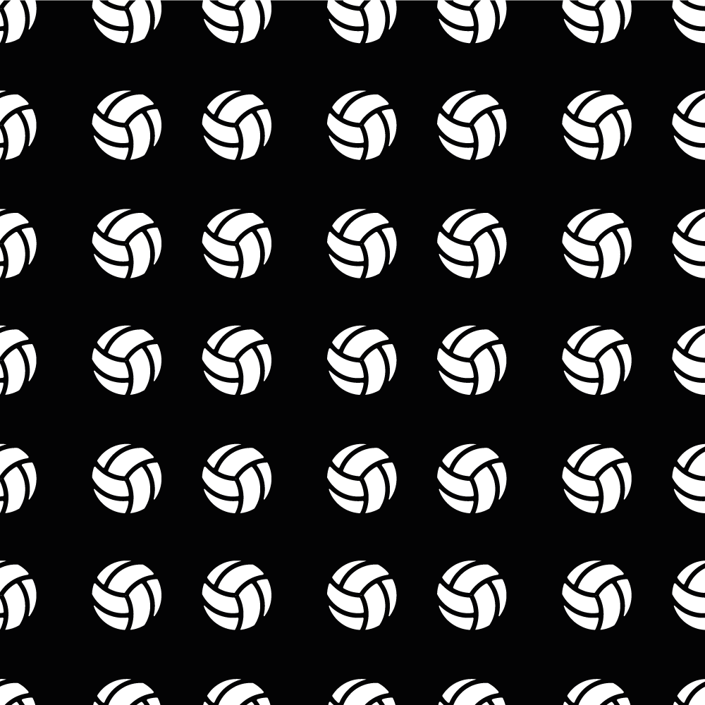 Volleyball mønster vinyl tæppe med spil - TenStickers