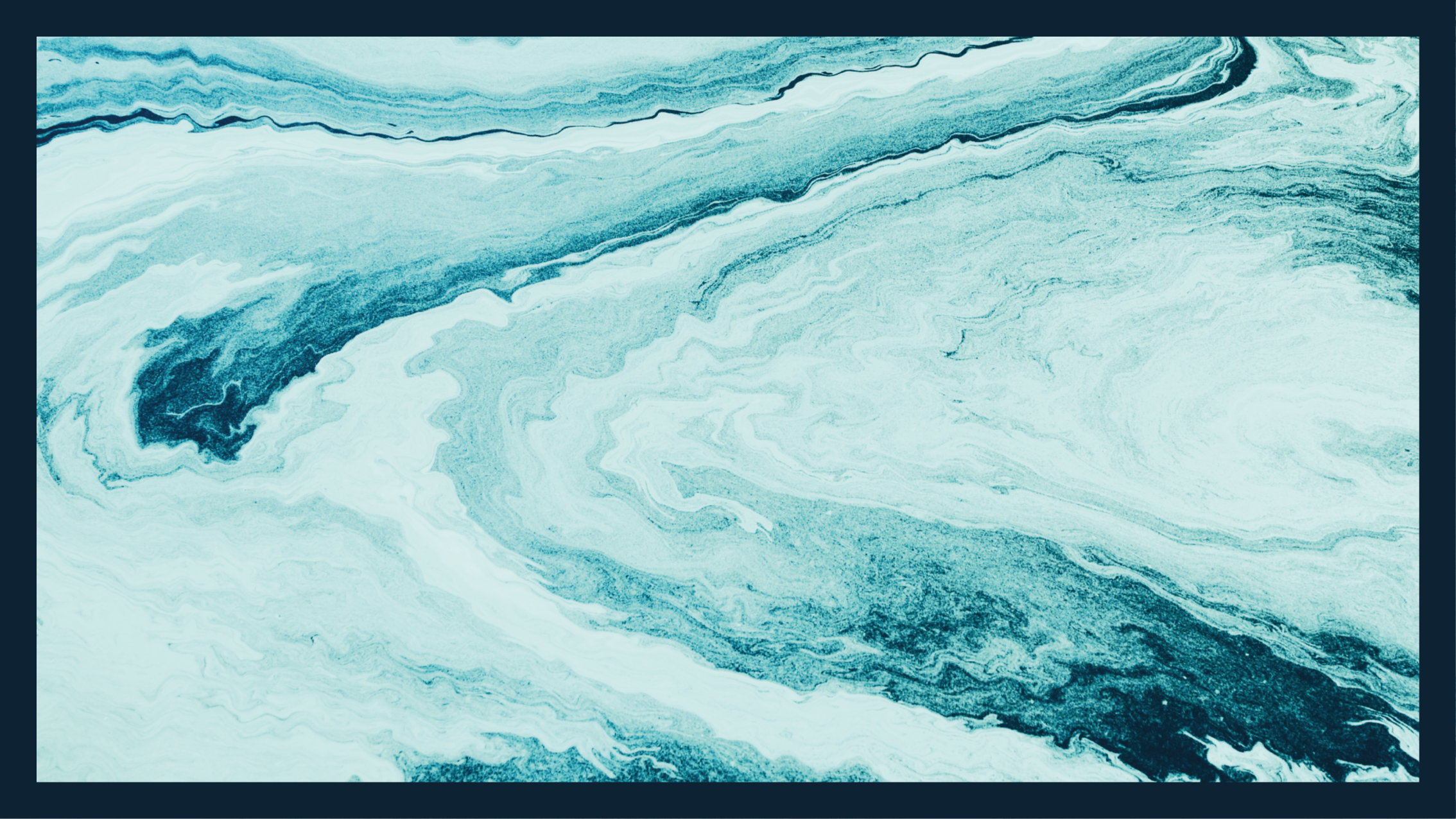 Hvirvlende aqua mønster vinyl tæppe til stuen - TenStickers