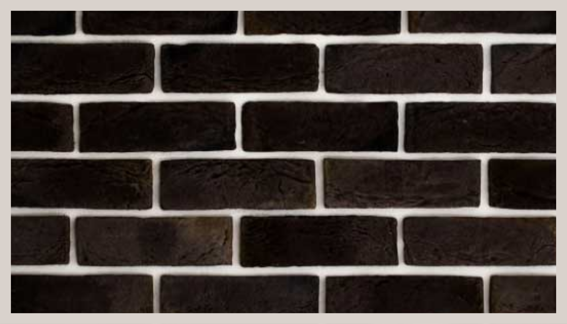 Sort murstensmønster vinyl tæppe med steneffekt - TenStickers