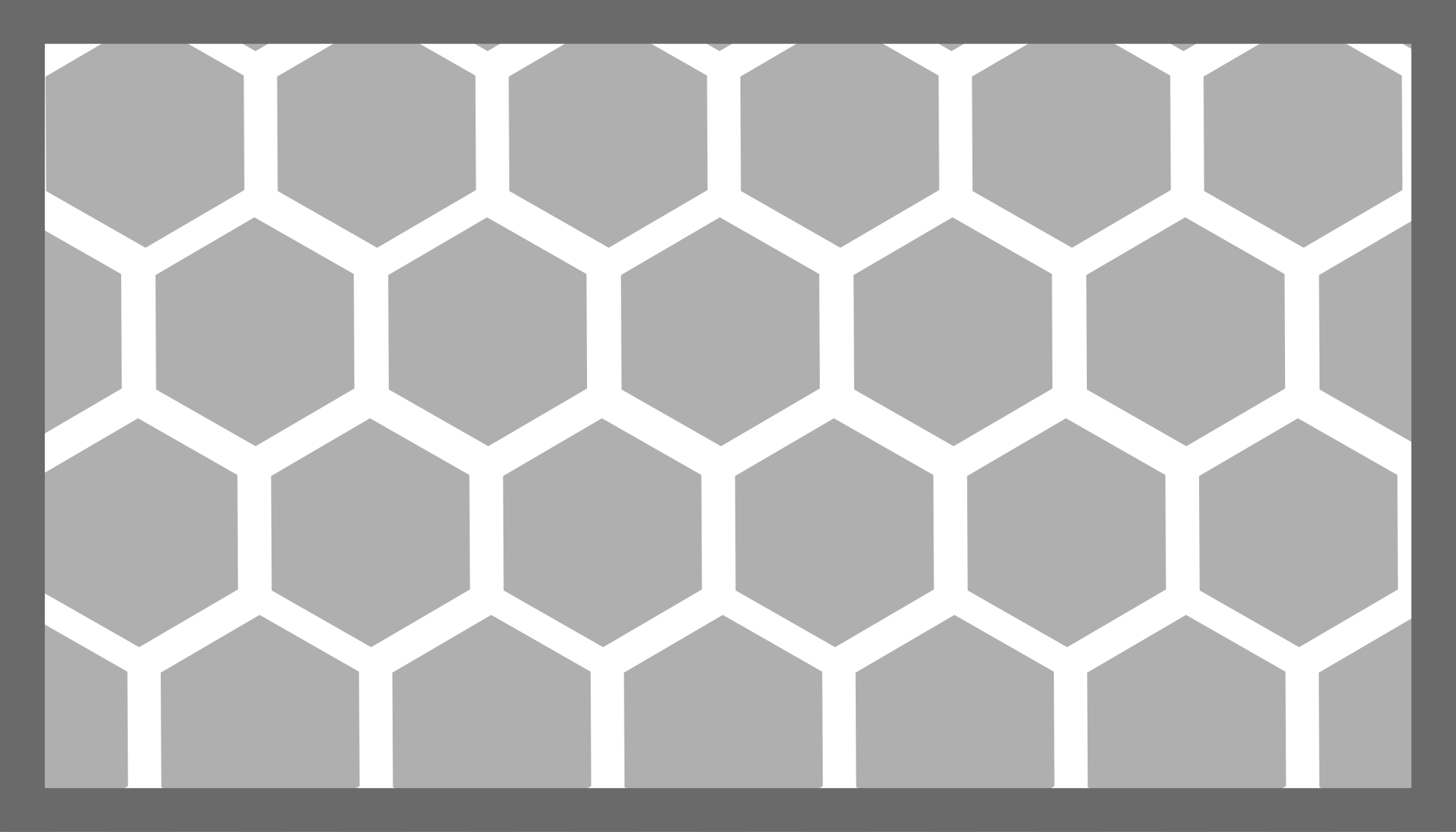 Sekskantet konfiguration geometriske vinyl tæppe - TenStickers