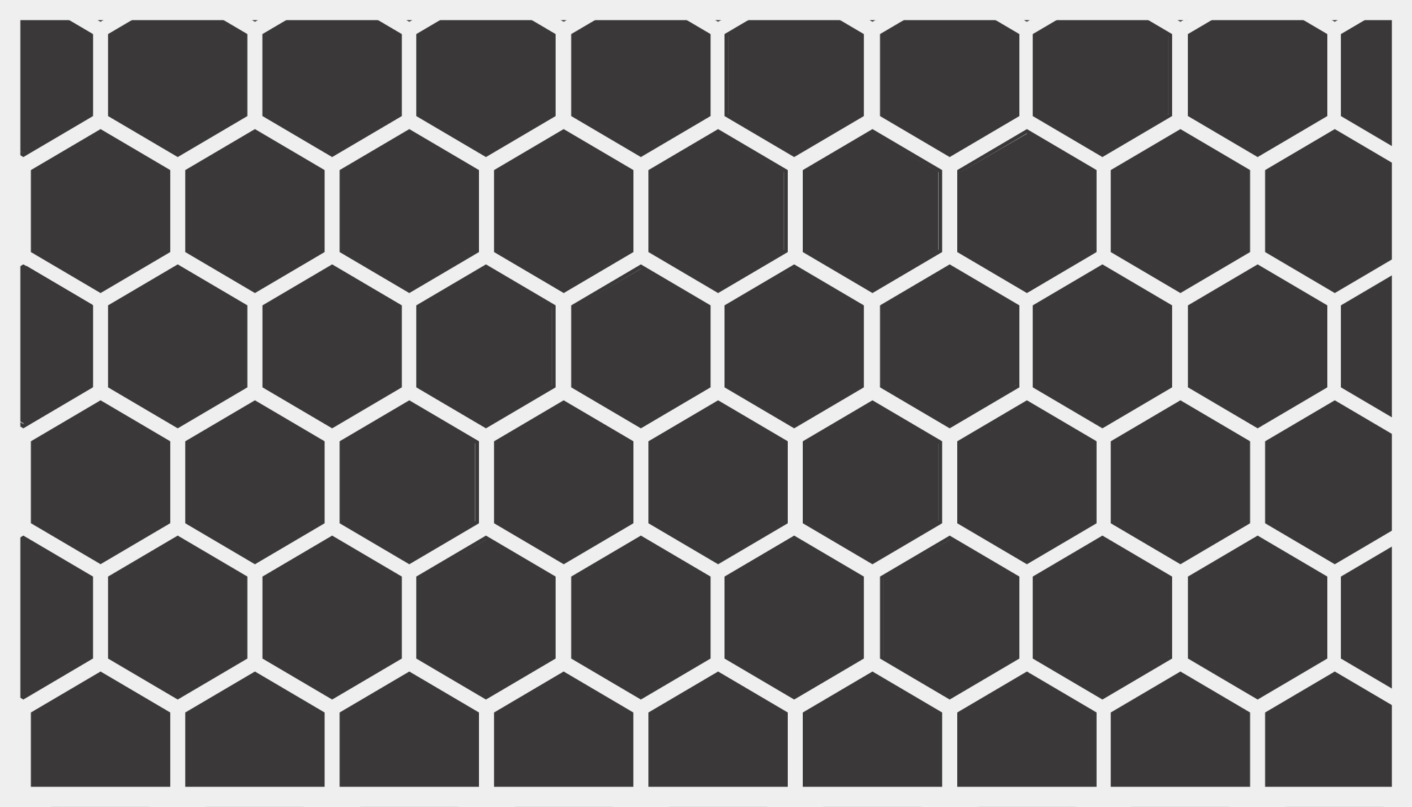 Geometriske vinyl tæppe med hexagonalt mønster - TenStickers