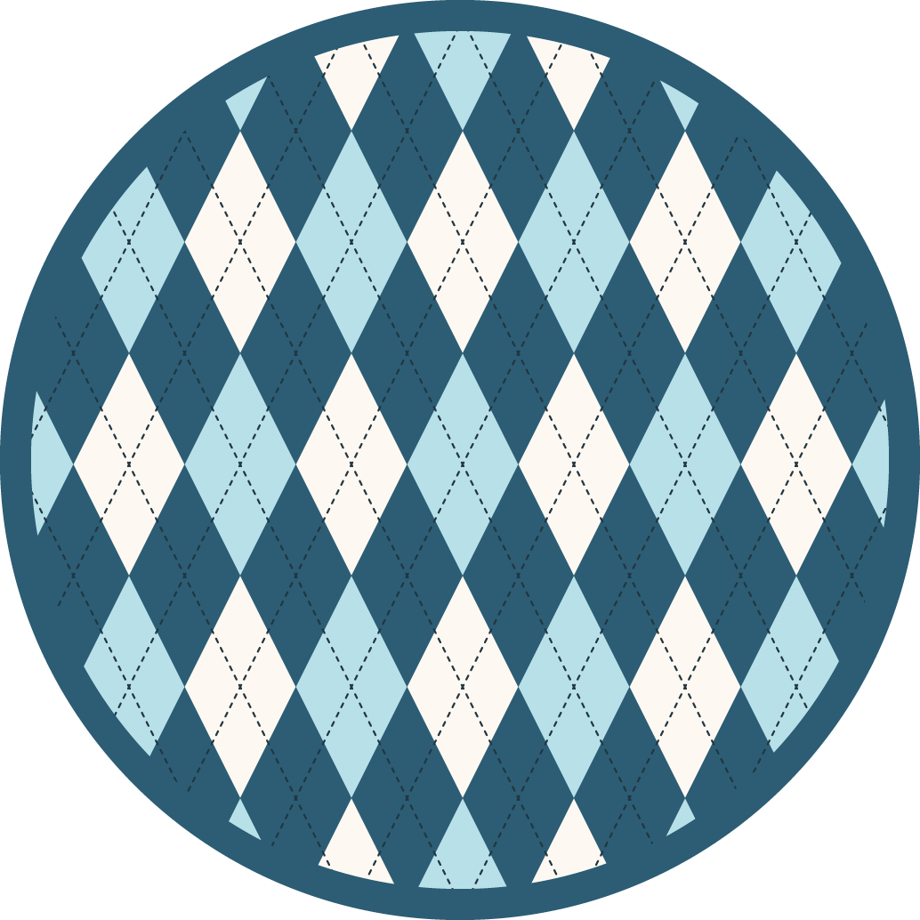 Diamantmønster elegance geometriske vinyl tæppe - TenStickers