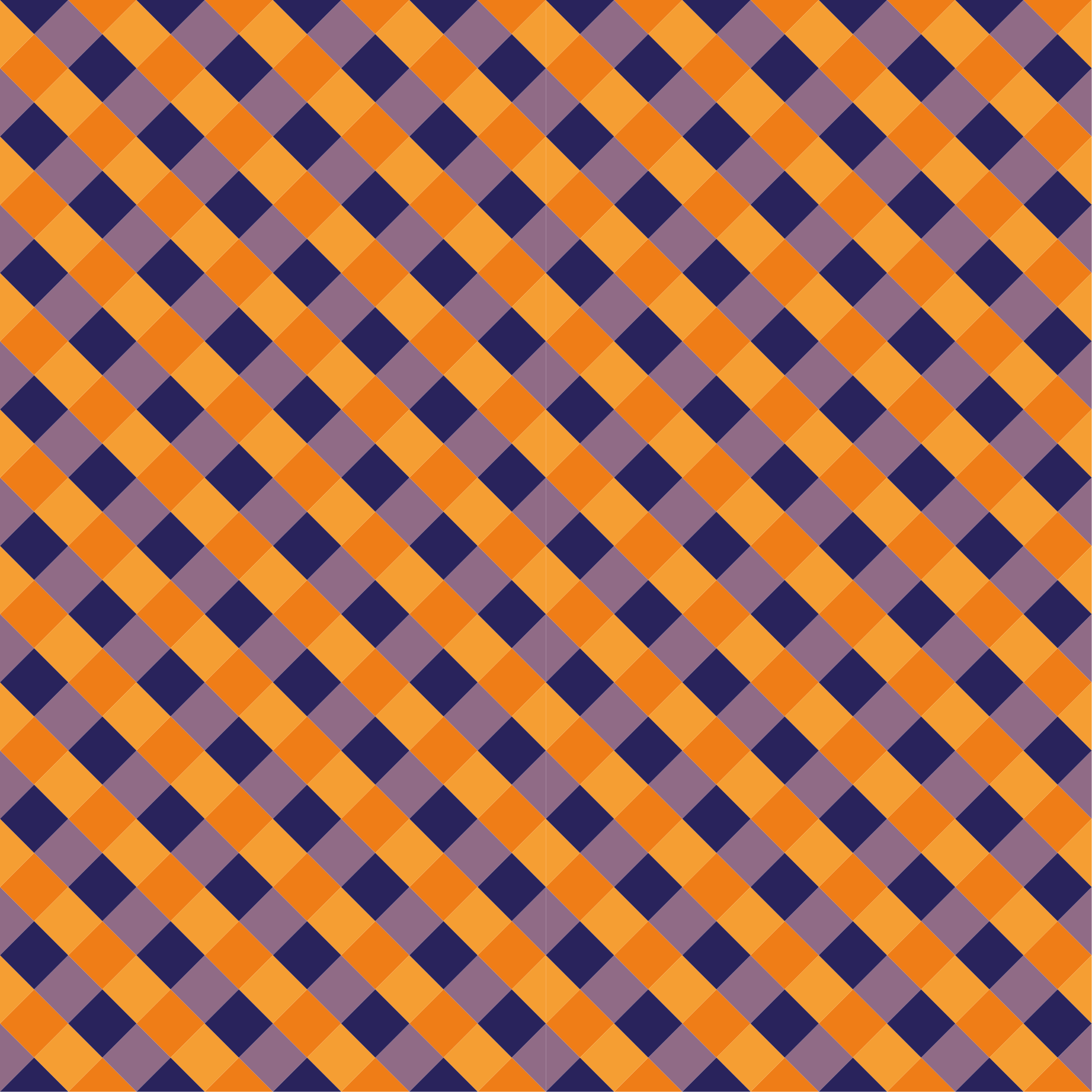 Diagonale farveblokke stribede vinyl tæppe - TenStickers