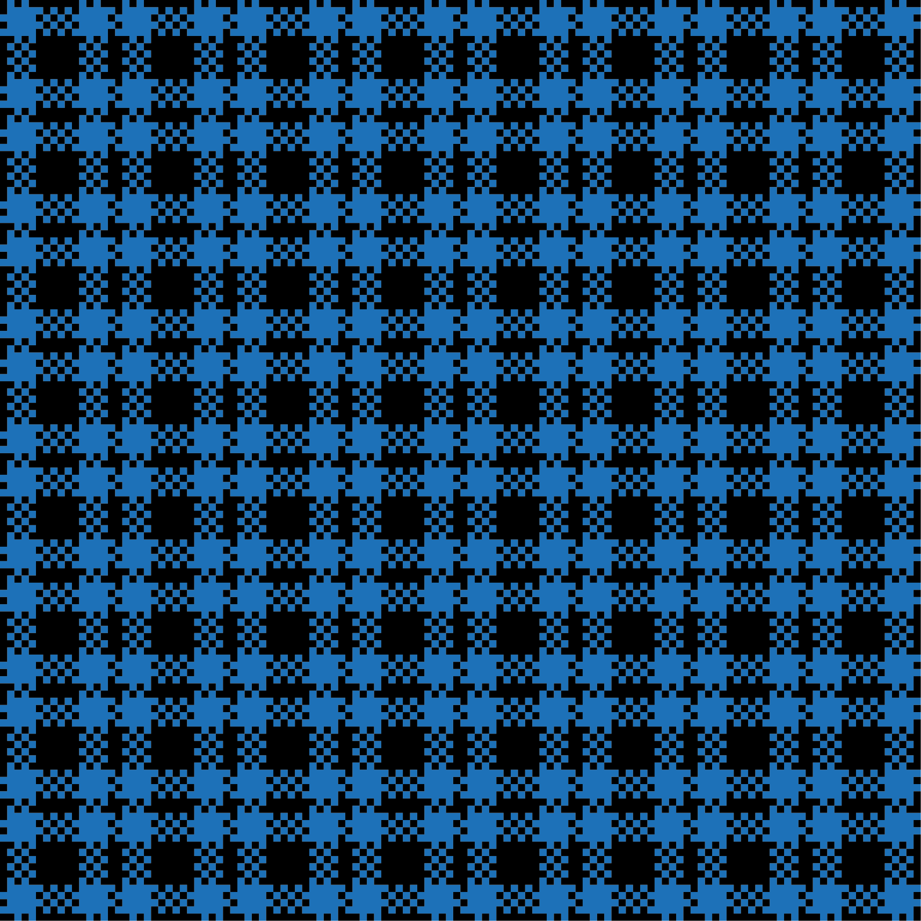 Blåt ternmønster vinyl tæppe med fliseeffekt - TenStickers