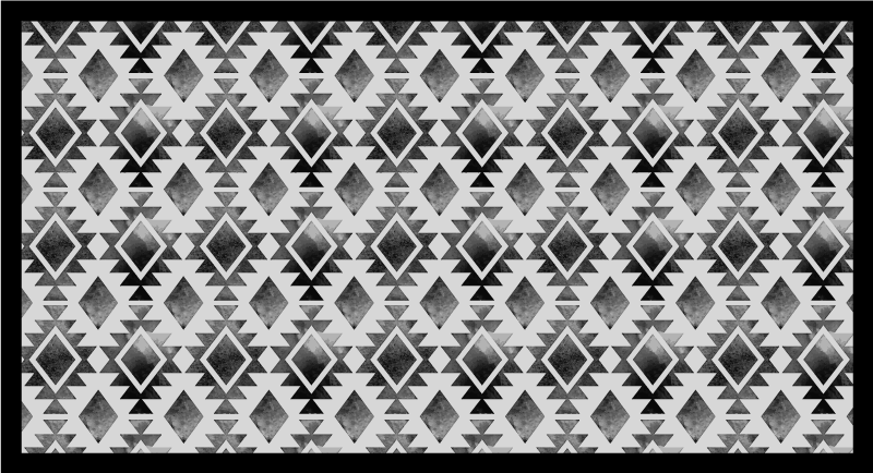 Geometrisk mønster stil moderne vinyl tæppe - TenStickers