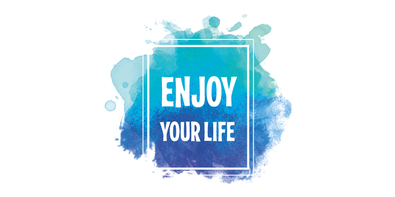 Nyd dit liv akvarel plet rvinyl tæppe - TenStickers