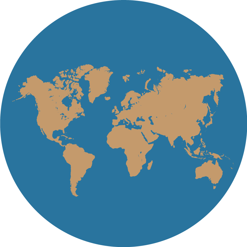 Geografisk opdagelse verdenskort vinyl tæppe - TenStickers