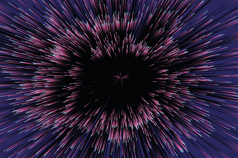 Dynamisk burst-effekt tekstur vinyl tæppe - TenStickers