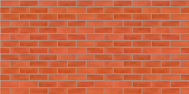 Rød mursten mønster tekstur tæppe - TenStickers