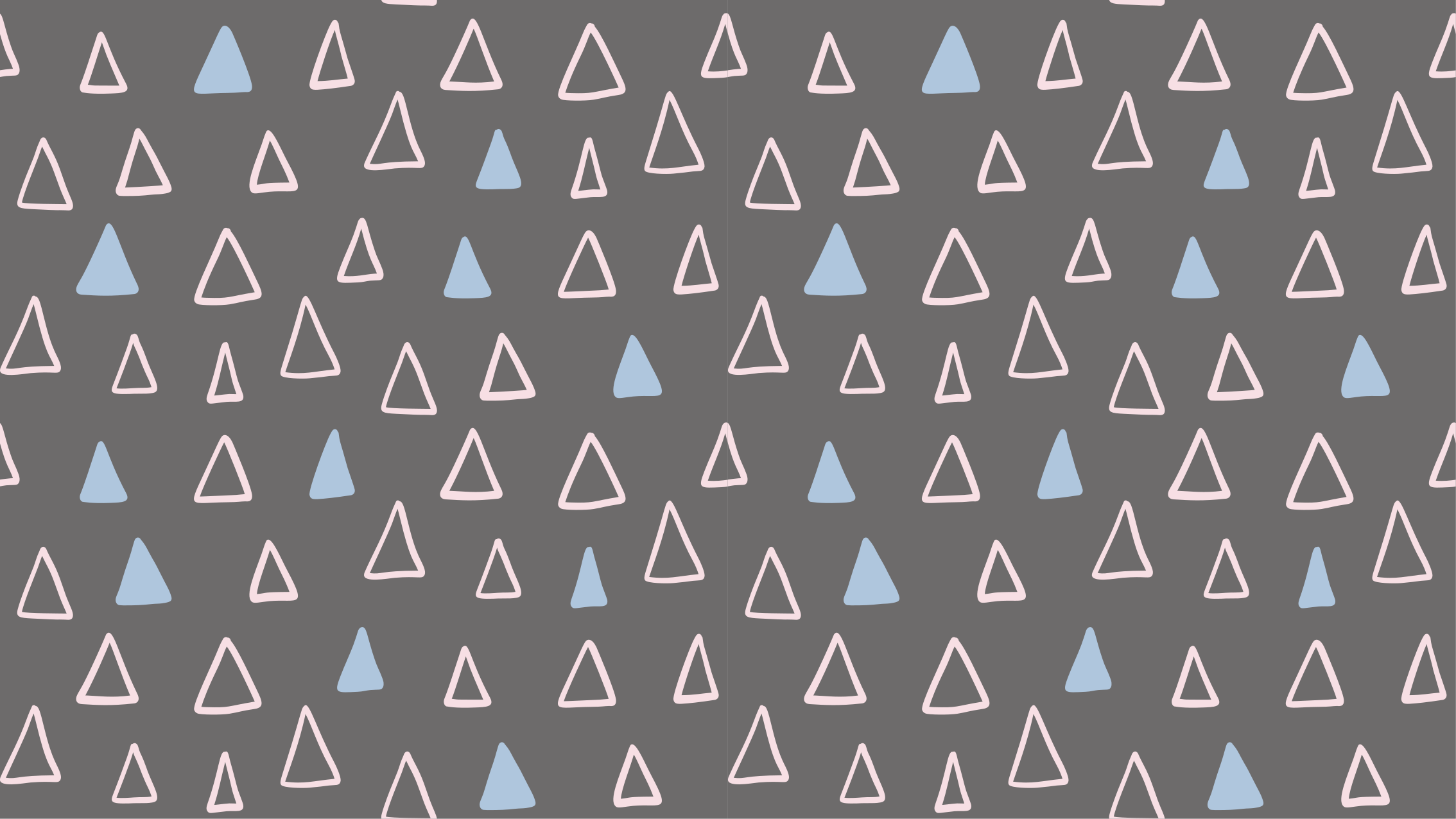 Geometriske vinyl tæppe med trekantet element - TenStickers