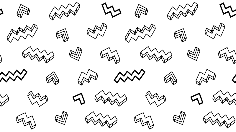 Dristige kantede mønstre vinyl tæppe - TenStickers