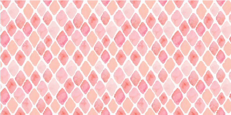 Pink akvarel skæmmer geometriske tæpper - TenStickers