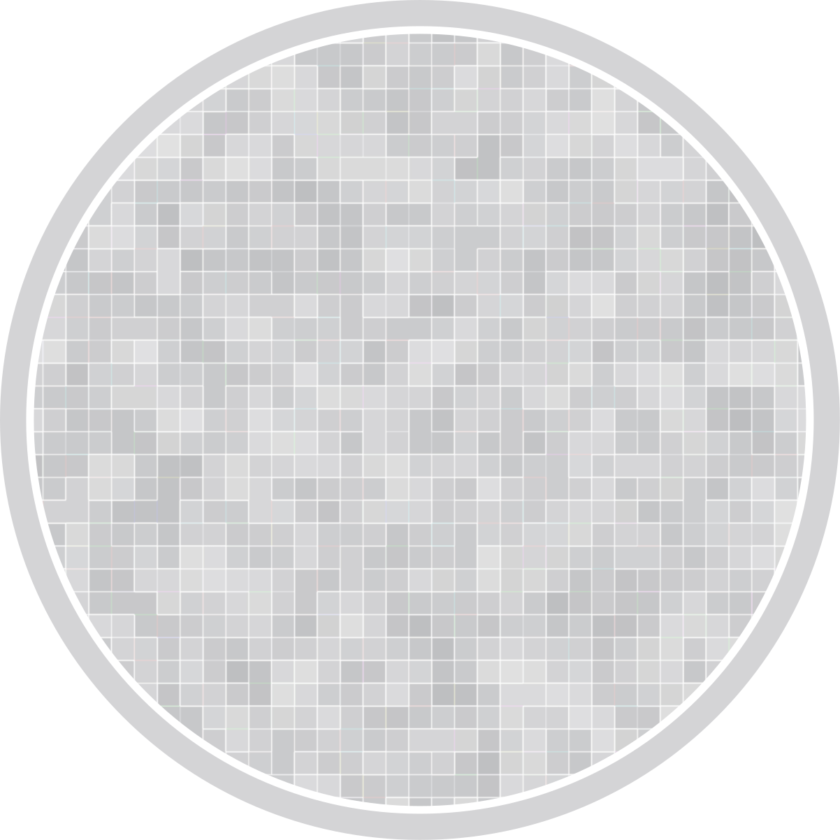 Elegant mosaikmønster vinyl tæppe til badeværelset - TenStickers