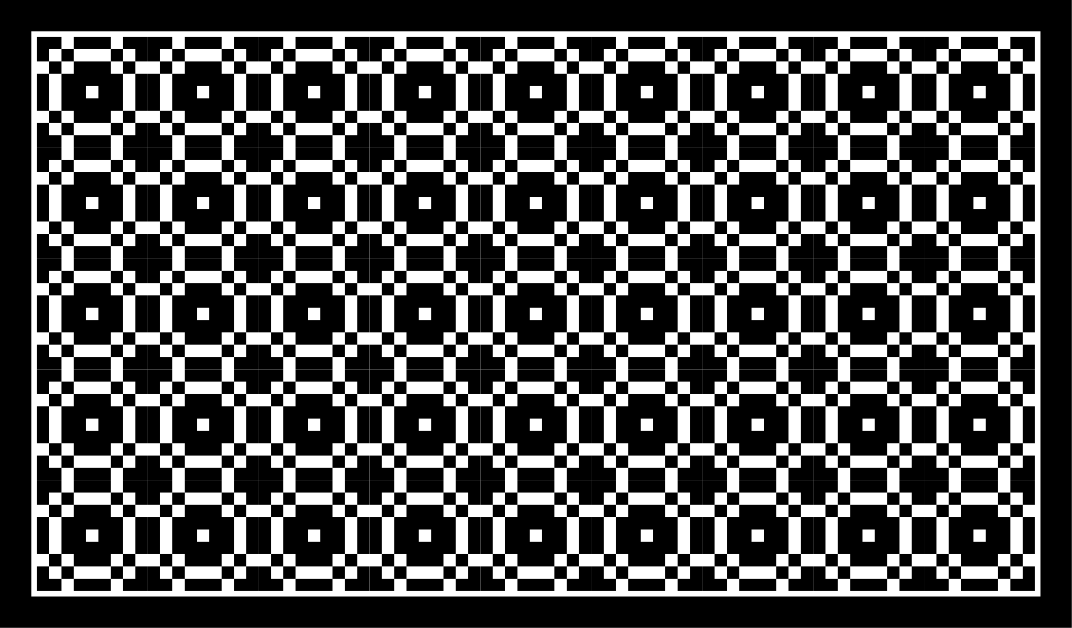 Sort hvide små firkanter mønster flise tæppe - TenStickers