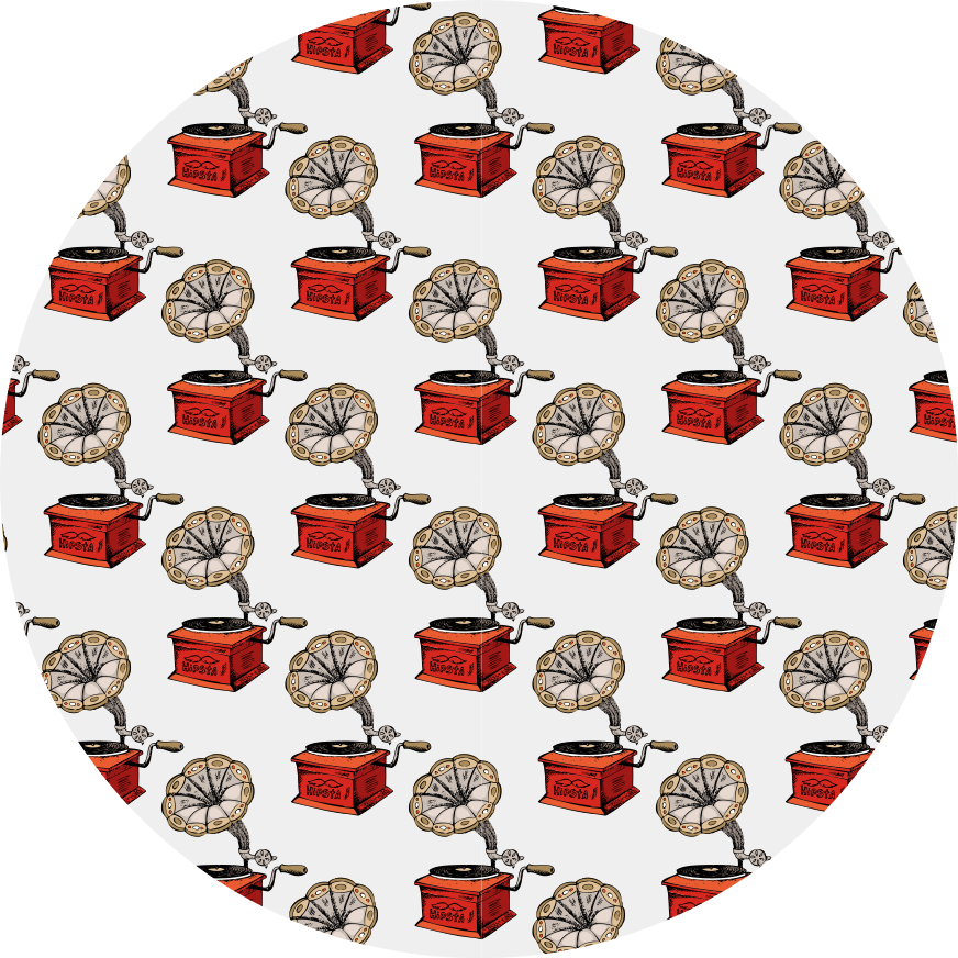 Tekstur vinyl tæppe retro musikbokse - TenStickers