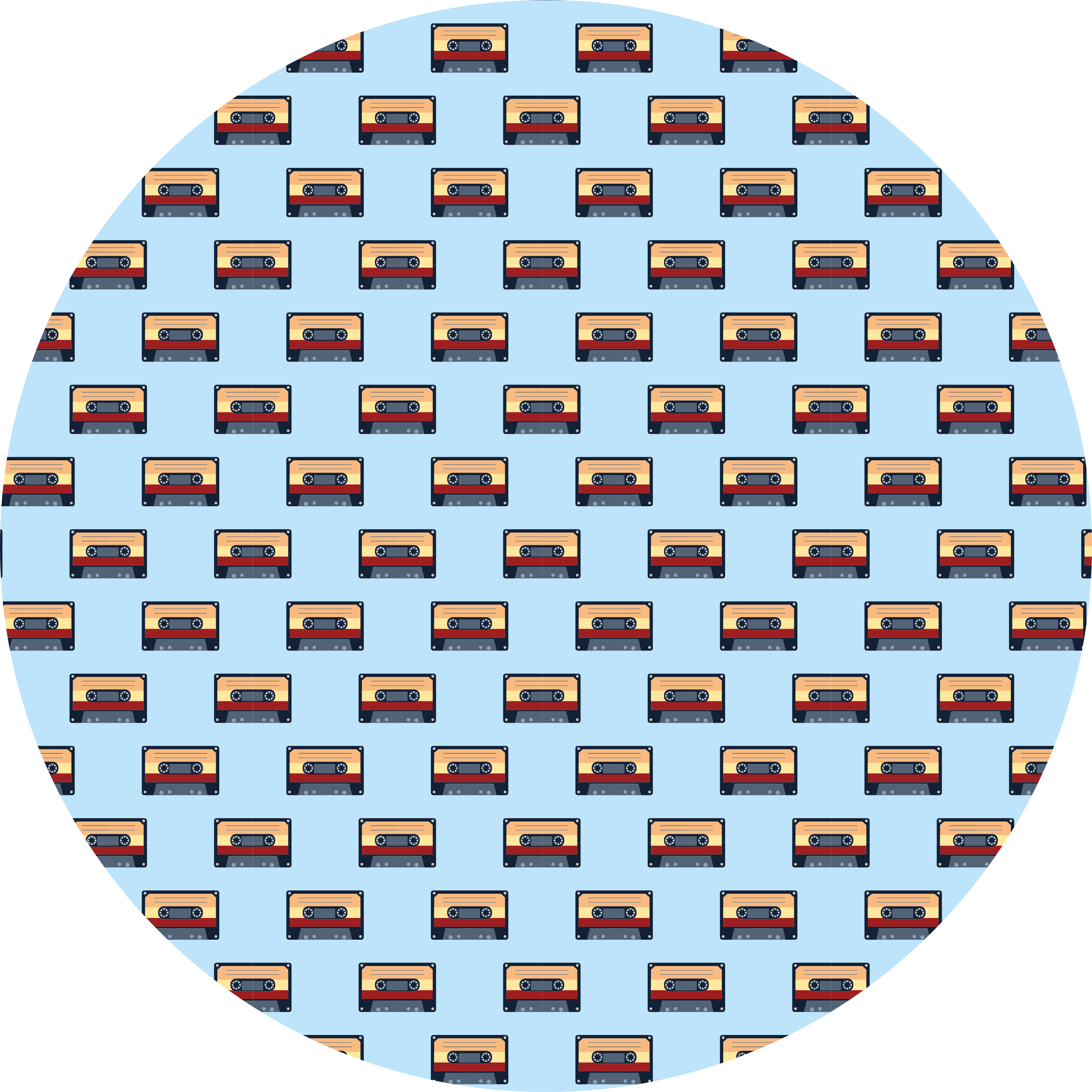 Vintage vinyl tæppe retro kassette koncept - TenStickers