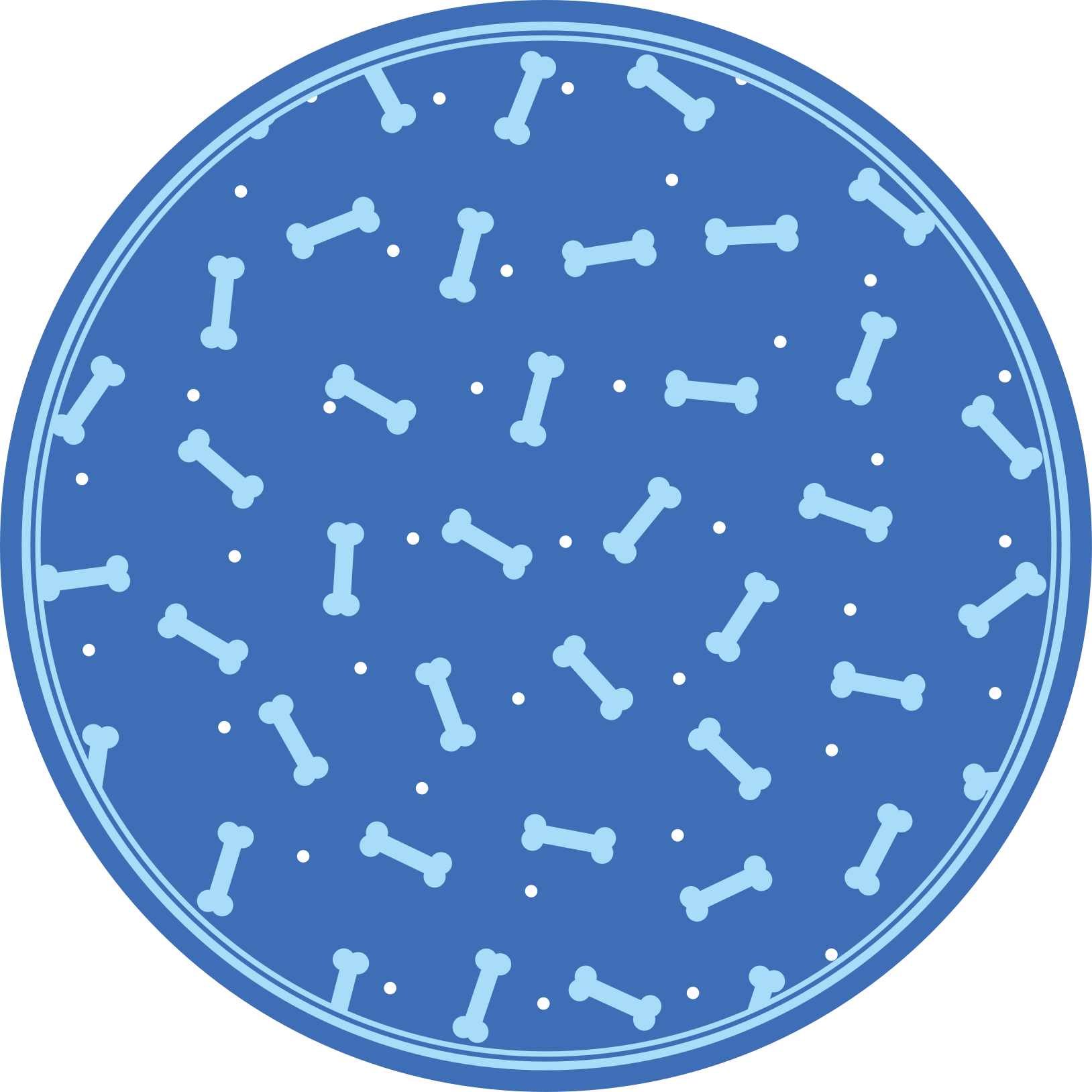 Knoglemønsterspil rundt vinyltæppe - TenStickers