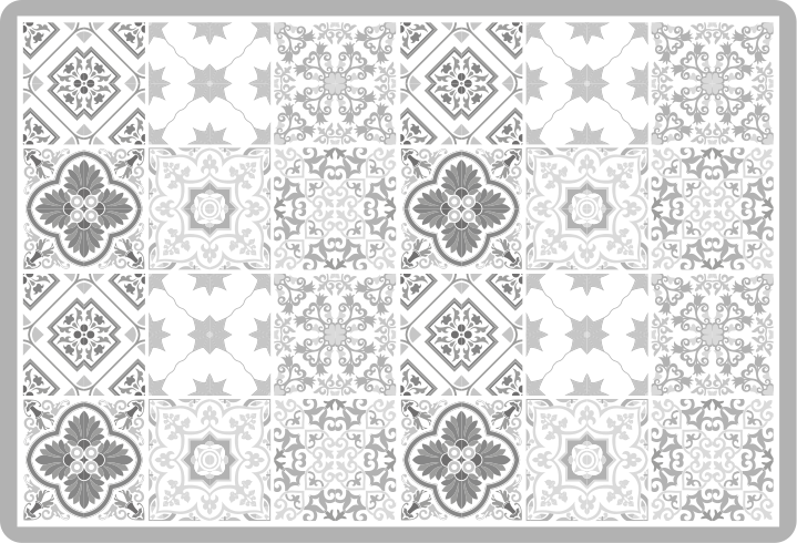 Marokkanske grå skygge fliser badeværelsesgulve - TenStickers