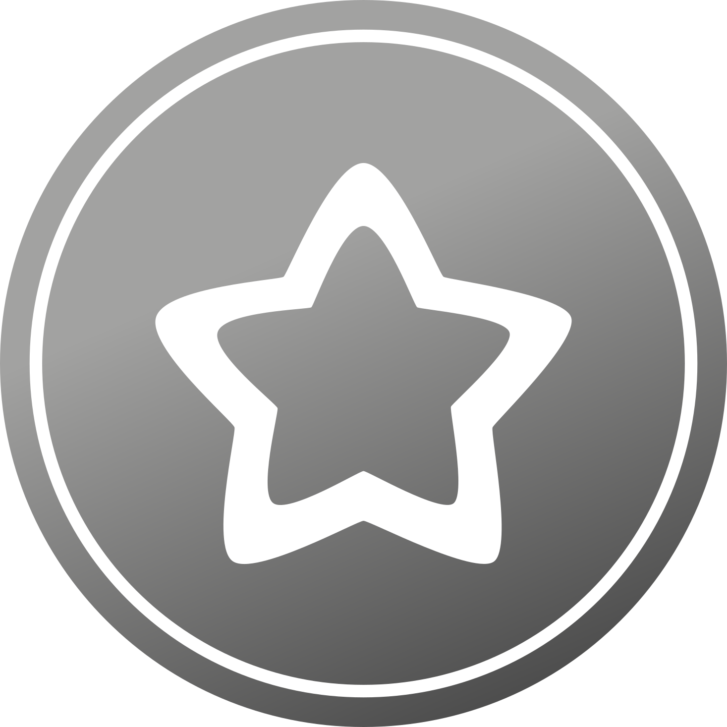 Stjerne vinyl tæppe med stilfuldt gråt motiv - TenStickers