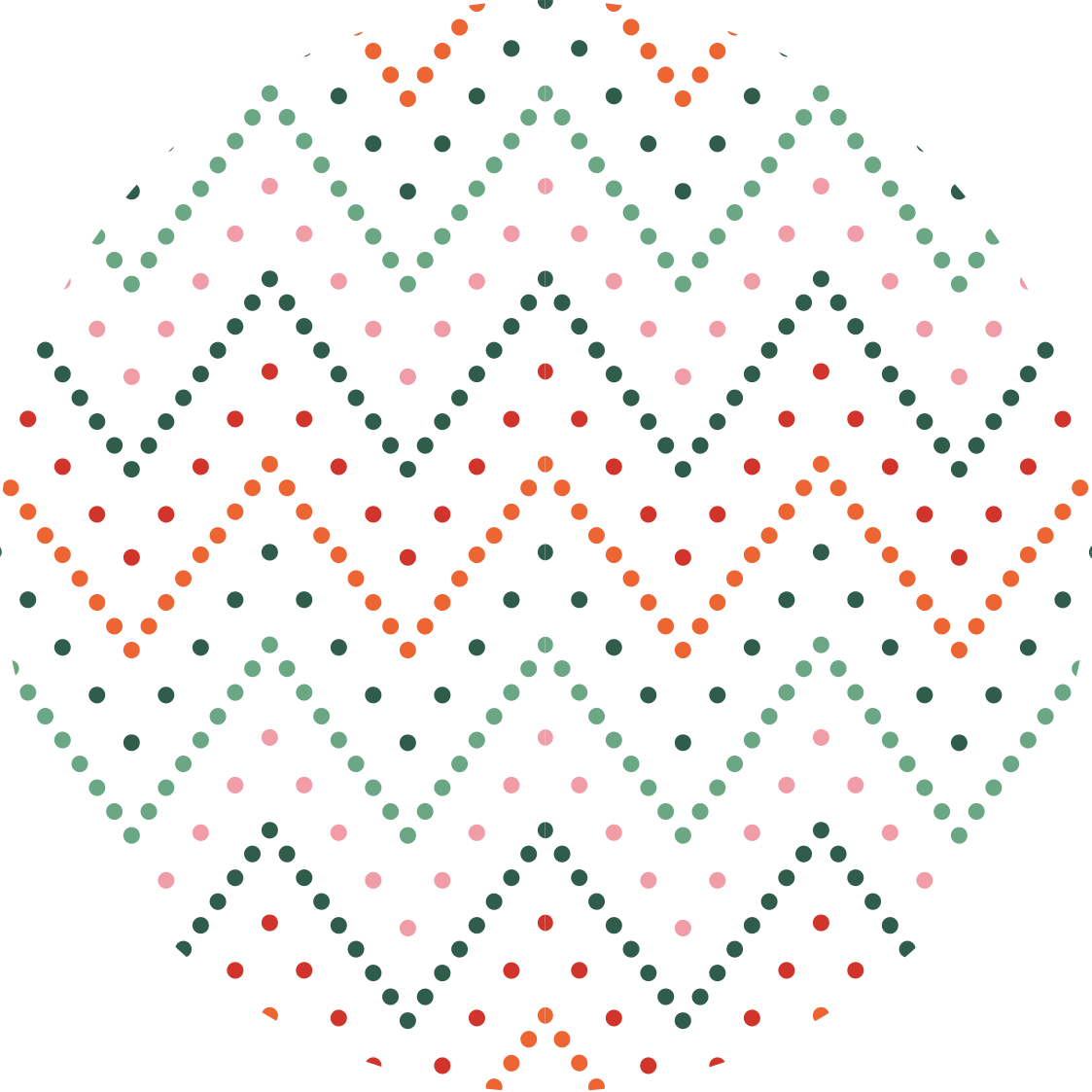 Chevron prik mønster stjerne vinyl tæppe - TenStickers