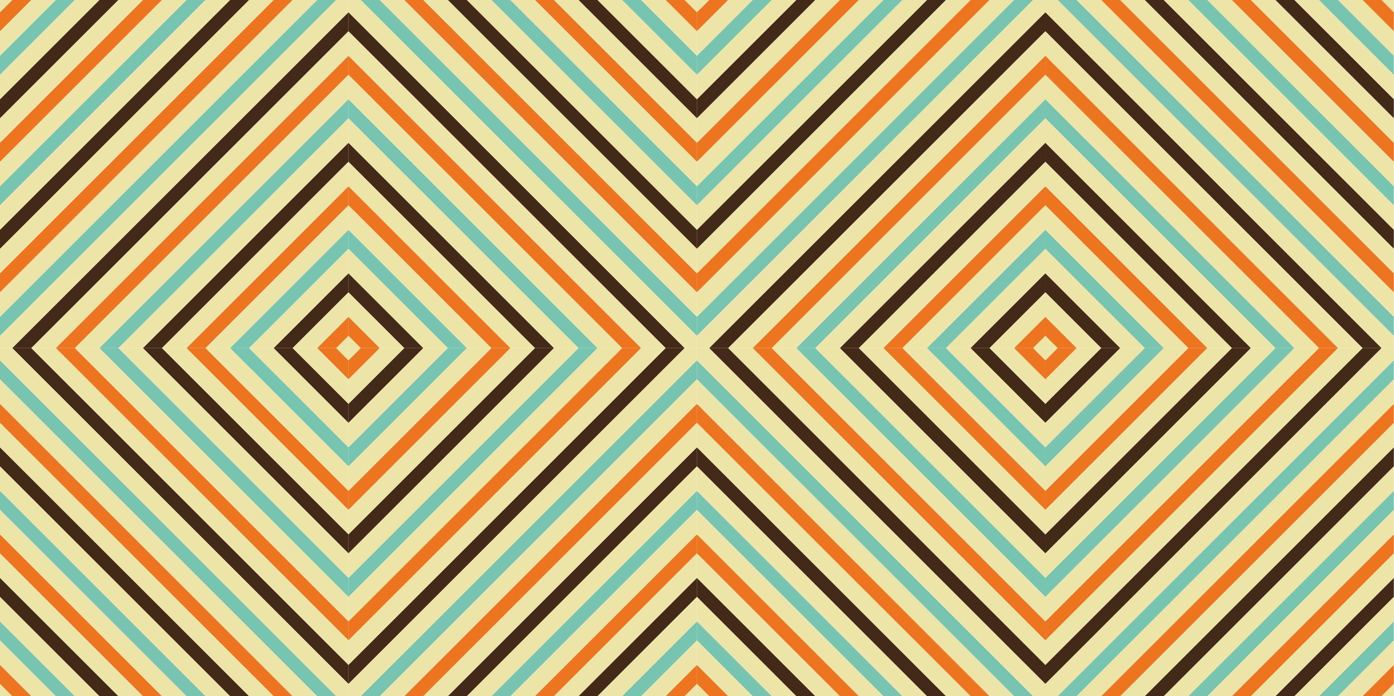 Diamantmønsterstriber geometriske vinyl tæppe - TenStickers