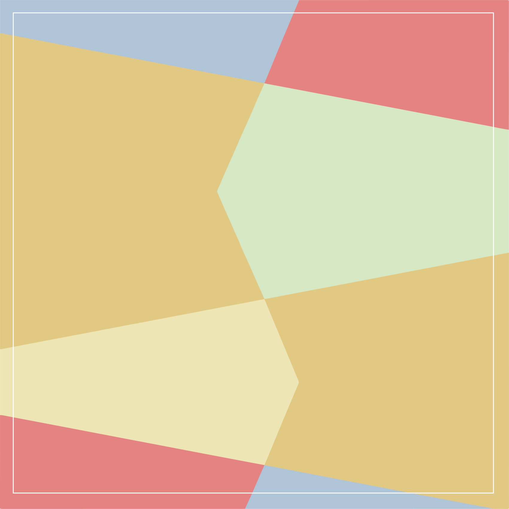 Geometriske vinyl tæppe livlig geometrisk komposition - TenStickers