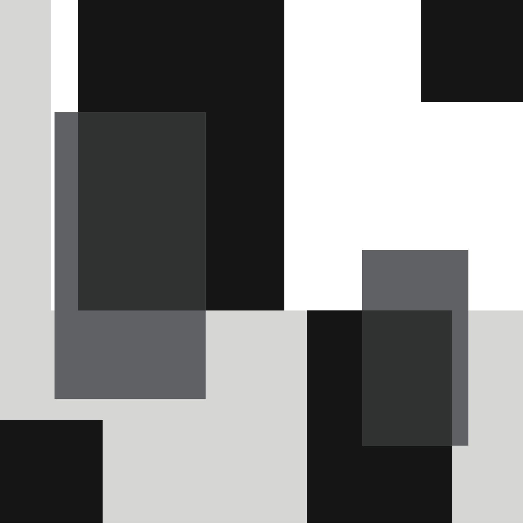 Monokrom firkantet layout minimalistiske vinyl tæppe - TenStickers