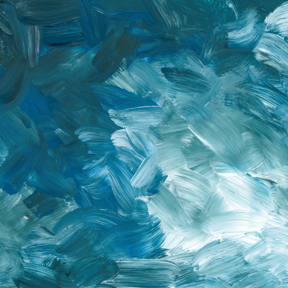 Tekstur vinyl tæppe oceaniske penselstræk - TenStickers