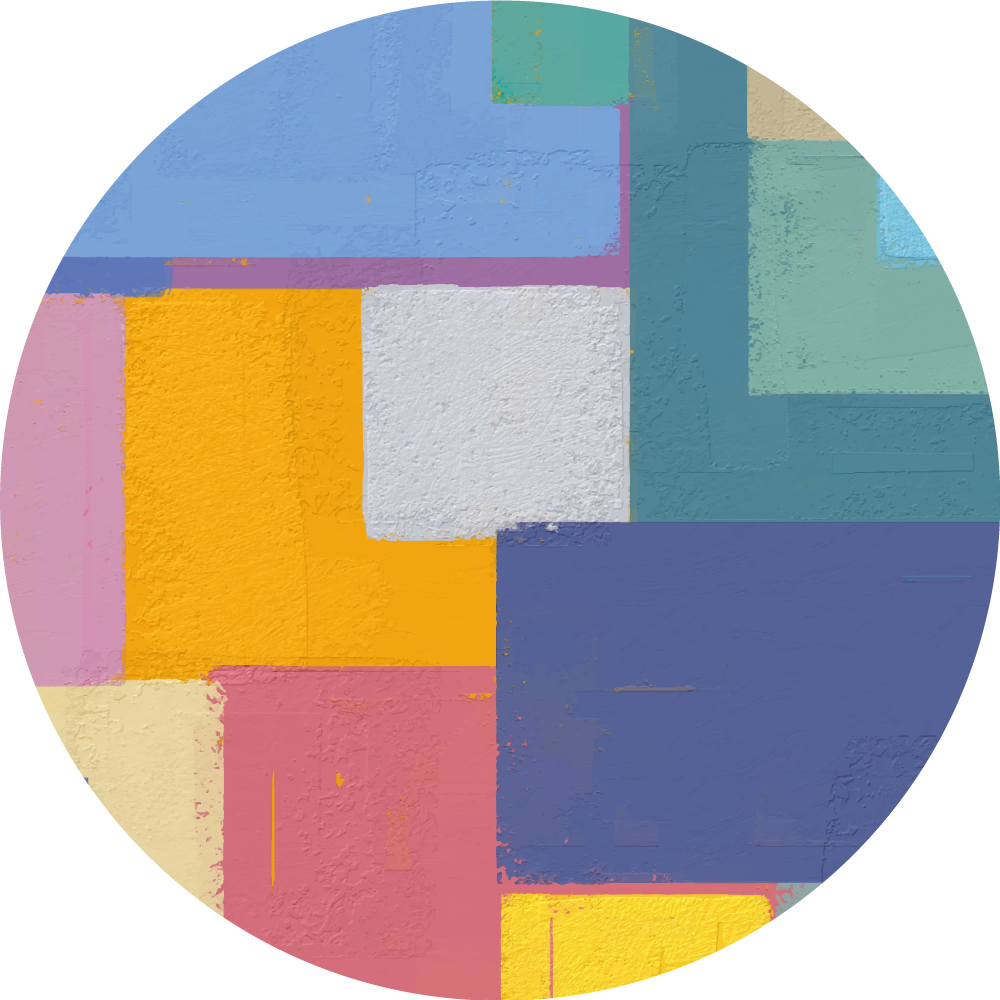 Geometriske vinyl tæppe med livlige figurer - TenStickers