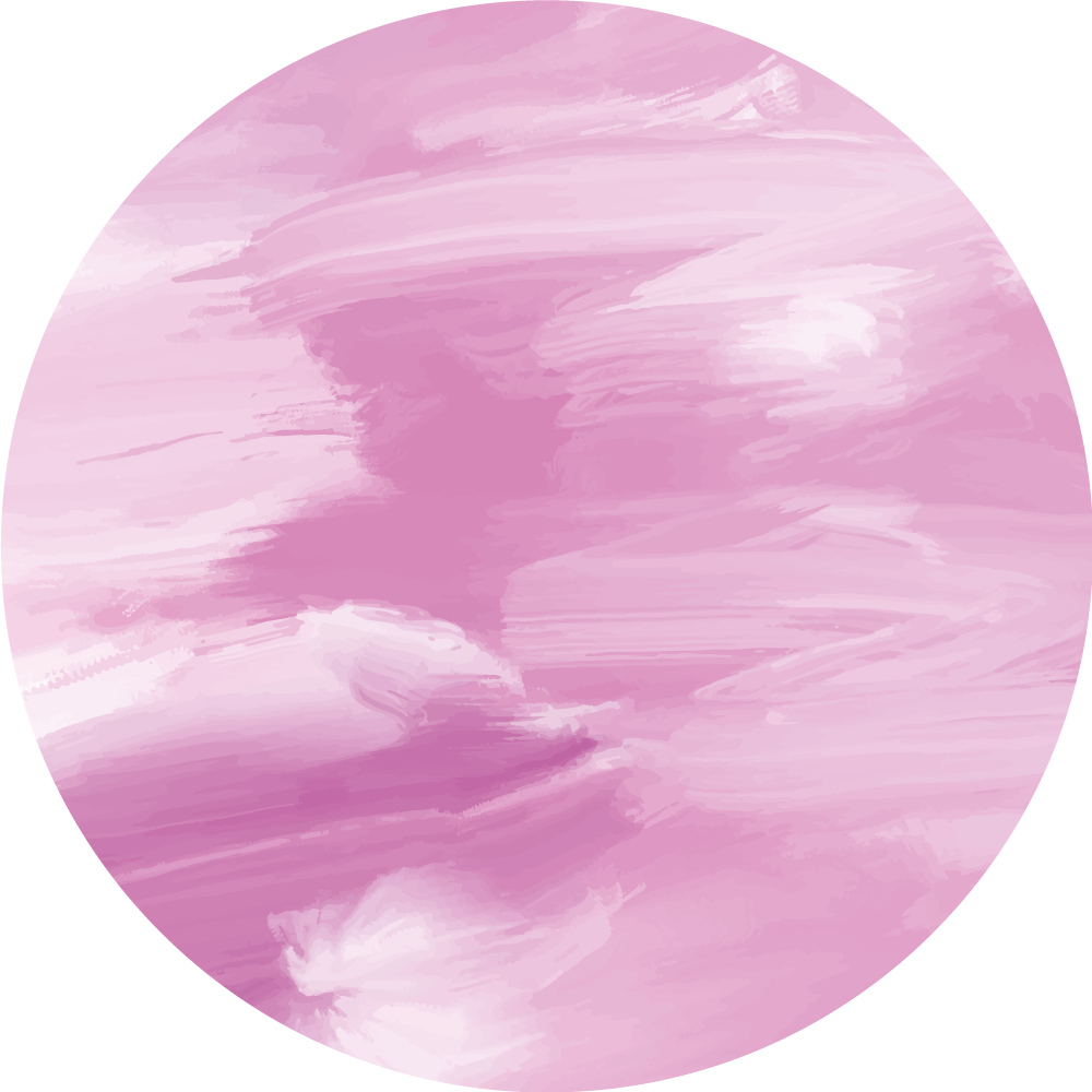 Pastel lilla oliemaleri cirkulært tæppe - TenStickers