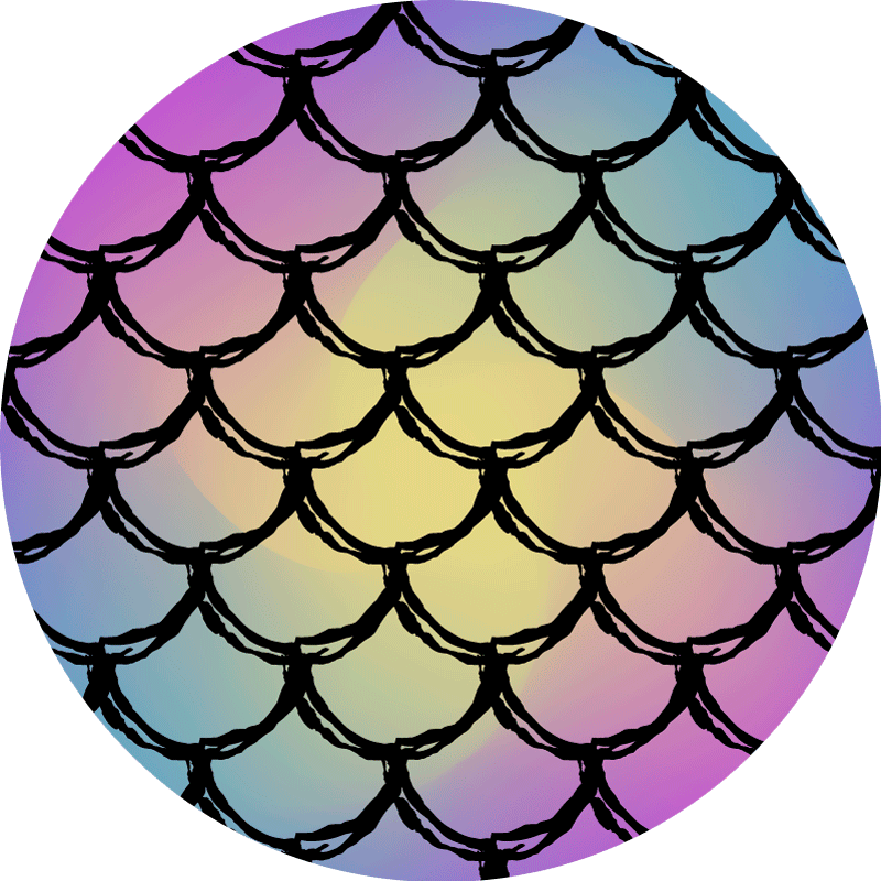 Skalaer gradient mønster vej vinyl tæppe - TenStickers