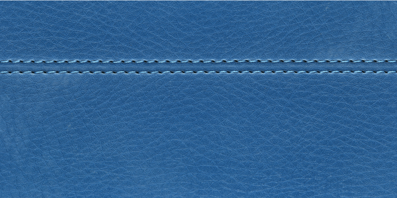 Blå lædersyning vinyl tæppe med træeffekt - TenStickers