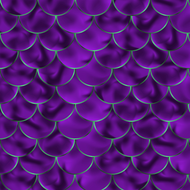 Vinyltæppe med dyreprint havfrueskæl mønster - TenStickers