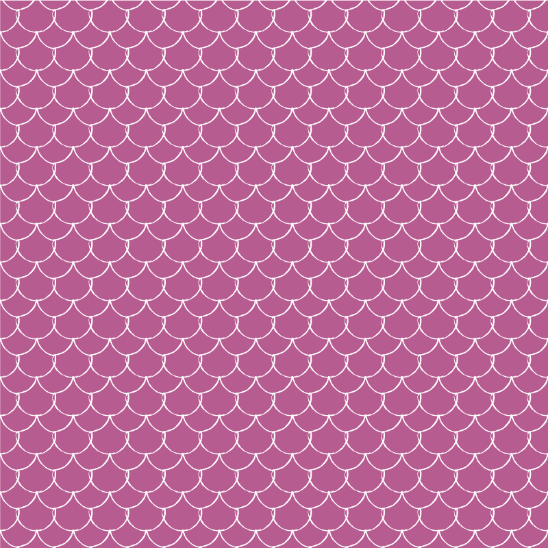 Vinyltæppe med dyreprint i pink havfrueskæl - TenStickers