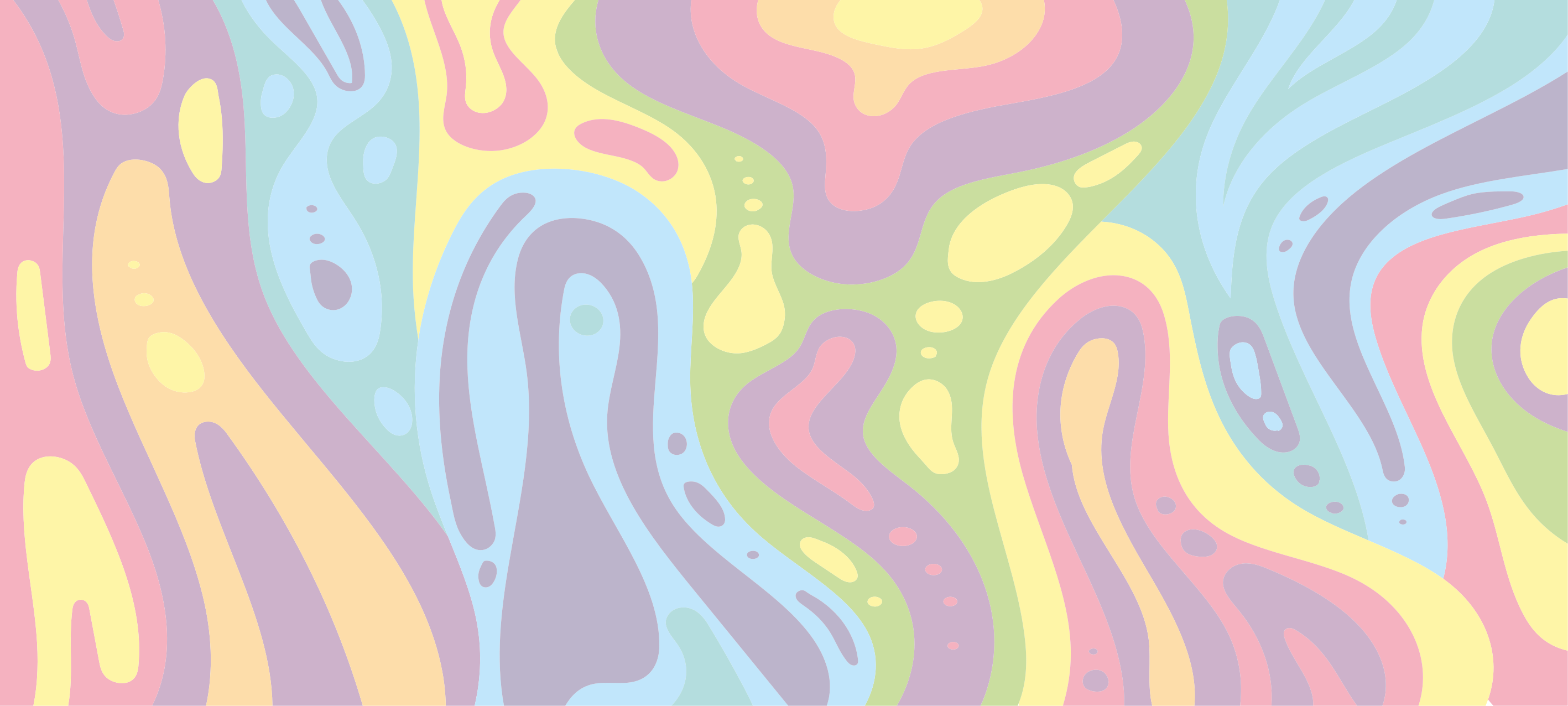 Farverige abstrakte bølger vinyl tæppe - TenStickers