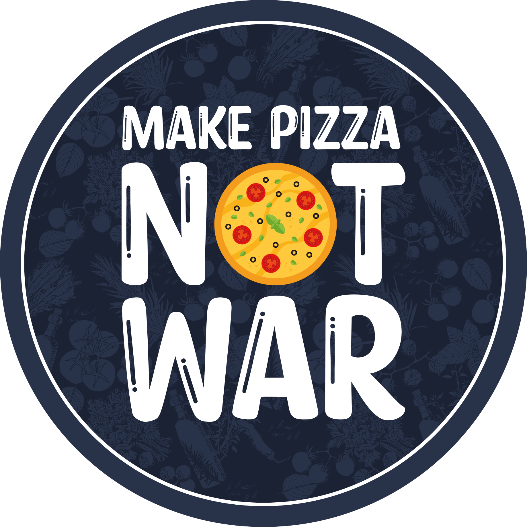 Sjove citater laver pizza tilpasset tæppe - TenStickers