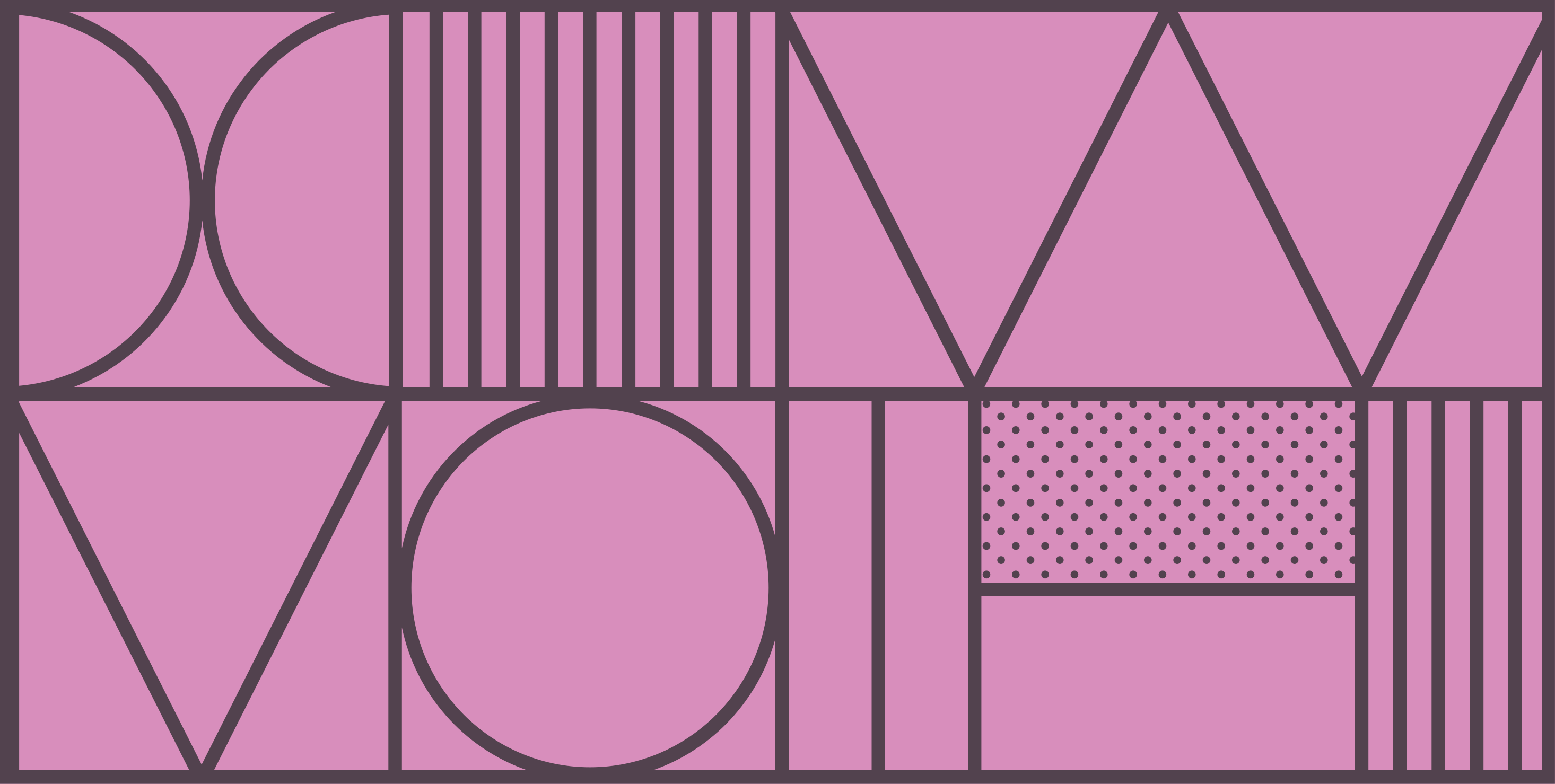 Geometriske vinyl tæppe med geometriske former - TenStickers