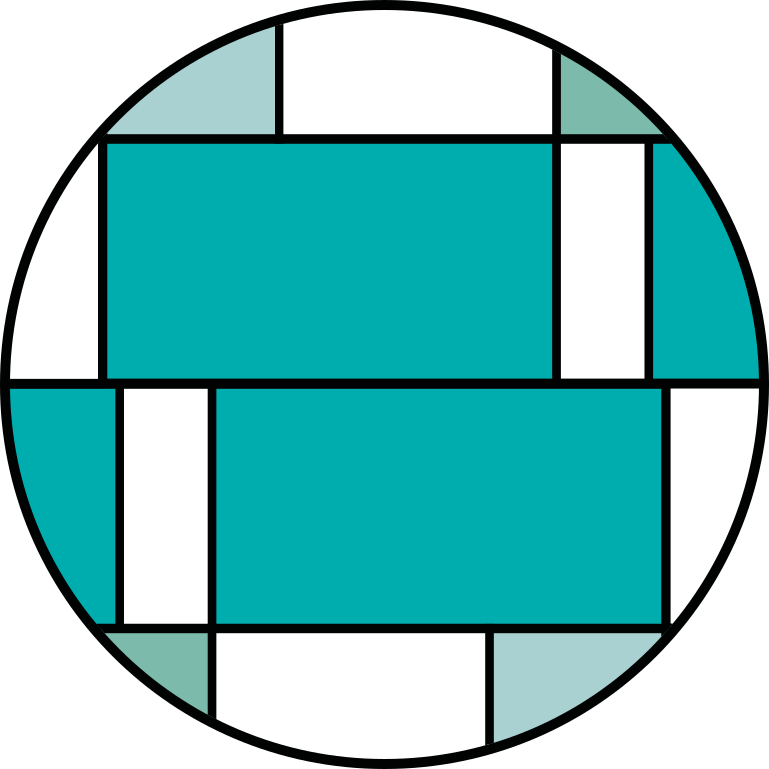 Moderne vinyl tæppe med geometrisk turkis motiv - TenStickers