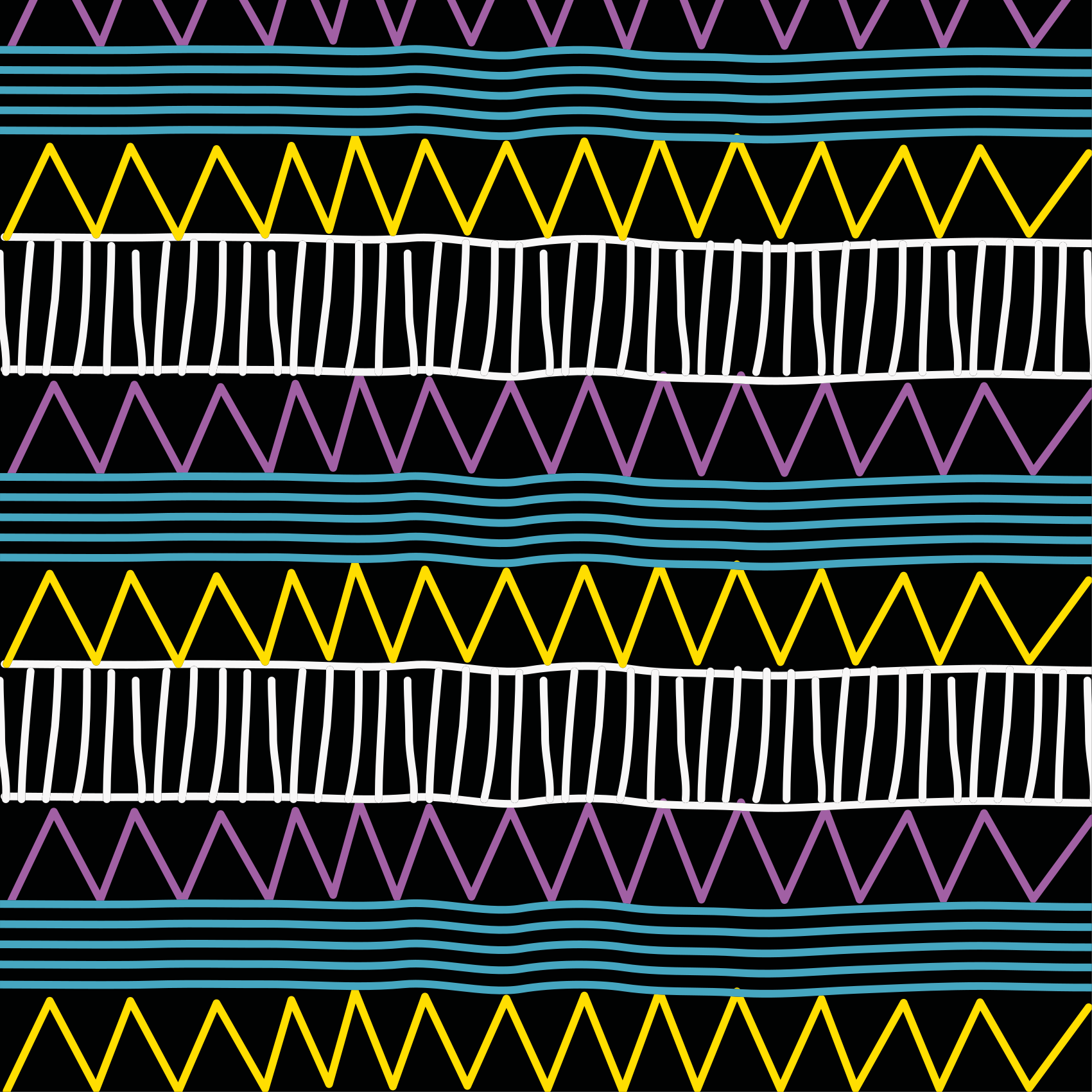 Farverigt mønsterspil geometriske vinyl tæppe - TenStickers