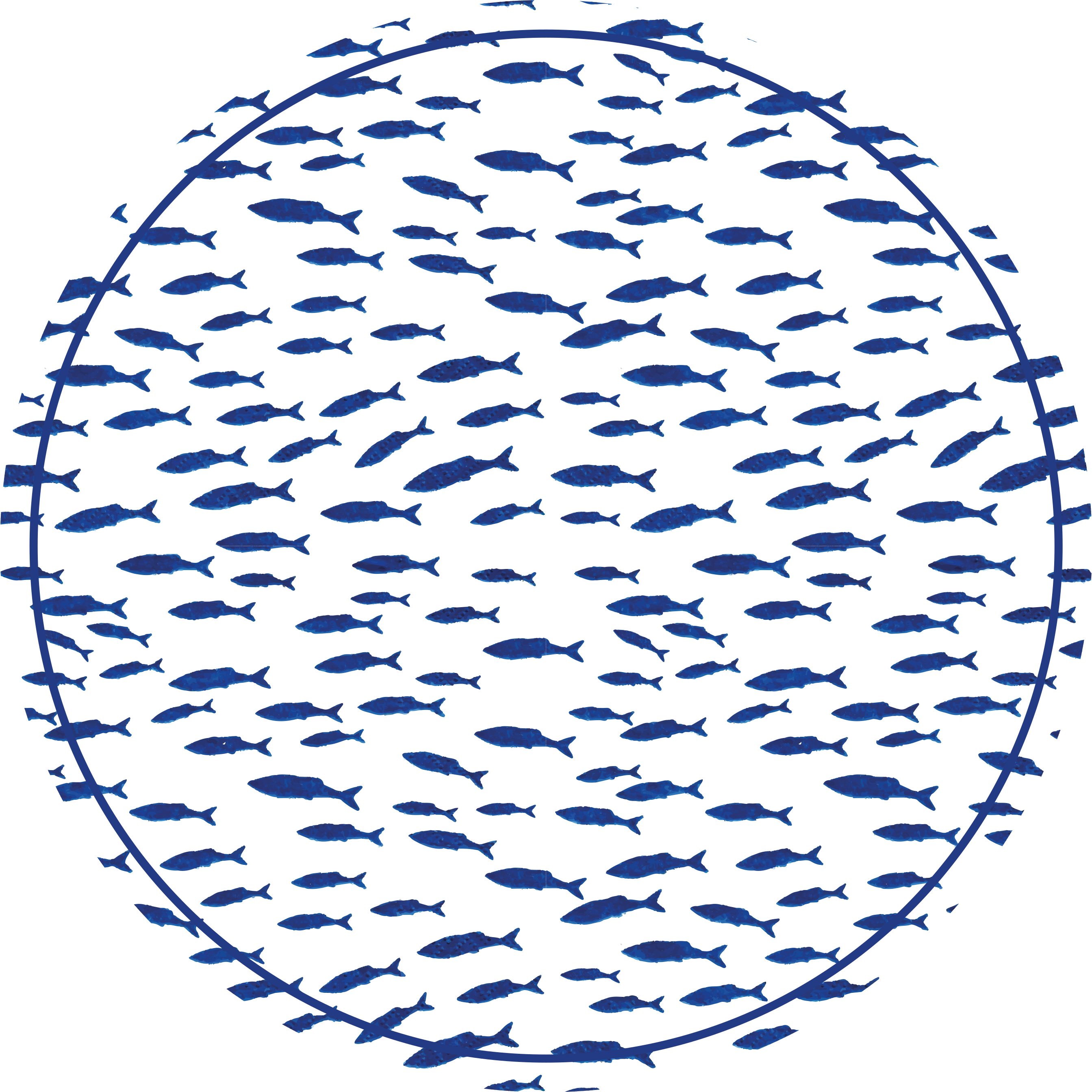 Fiskestim vinyltæppe med dyreprint - TenStickers