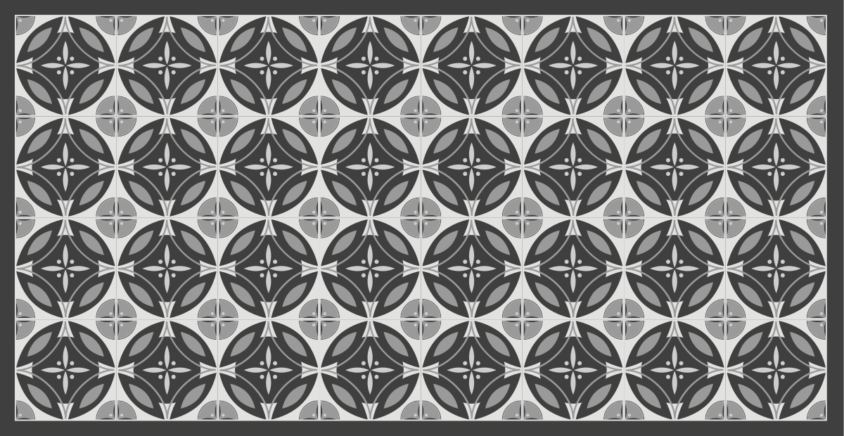 Sofistikeret monokrom motiv marmor vinyl tæppe - TenStickers