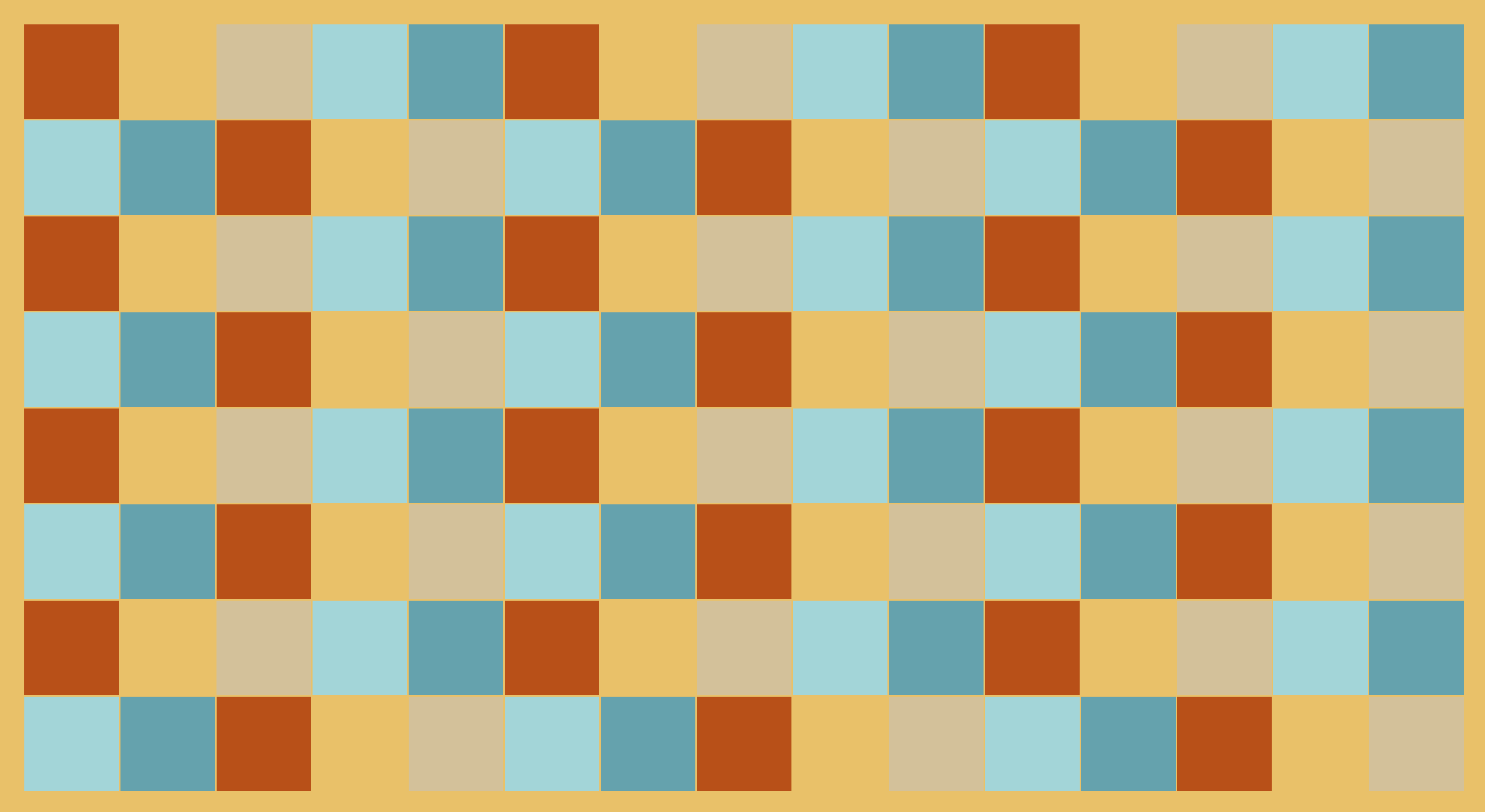 Sand farve firkanter flise tæppe - TenStickers