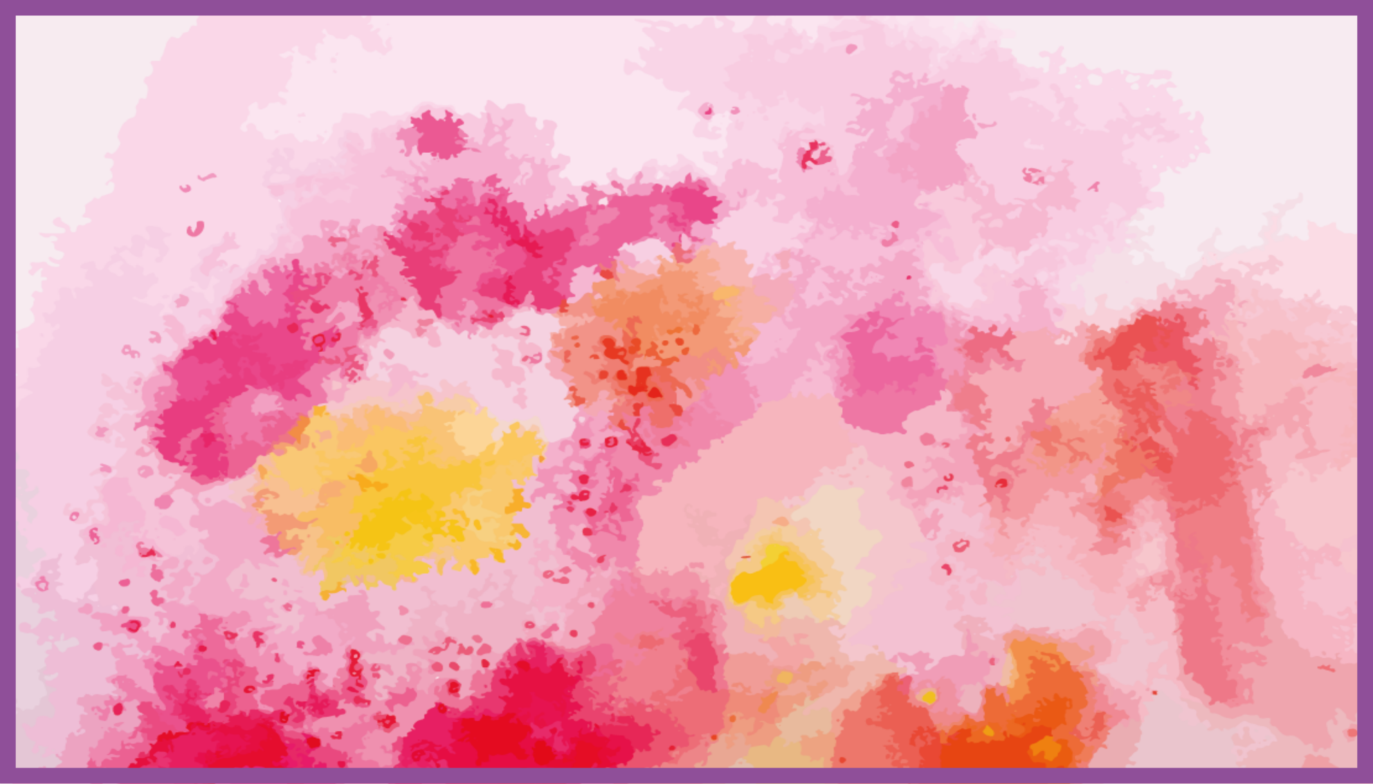 Blomster akvareltryk tekstur vinyl tæppe - TenStickers