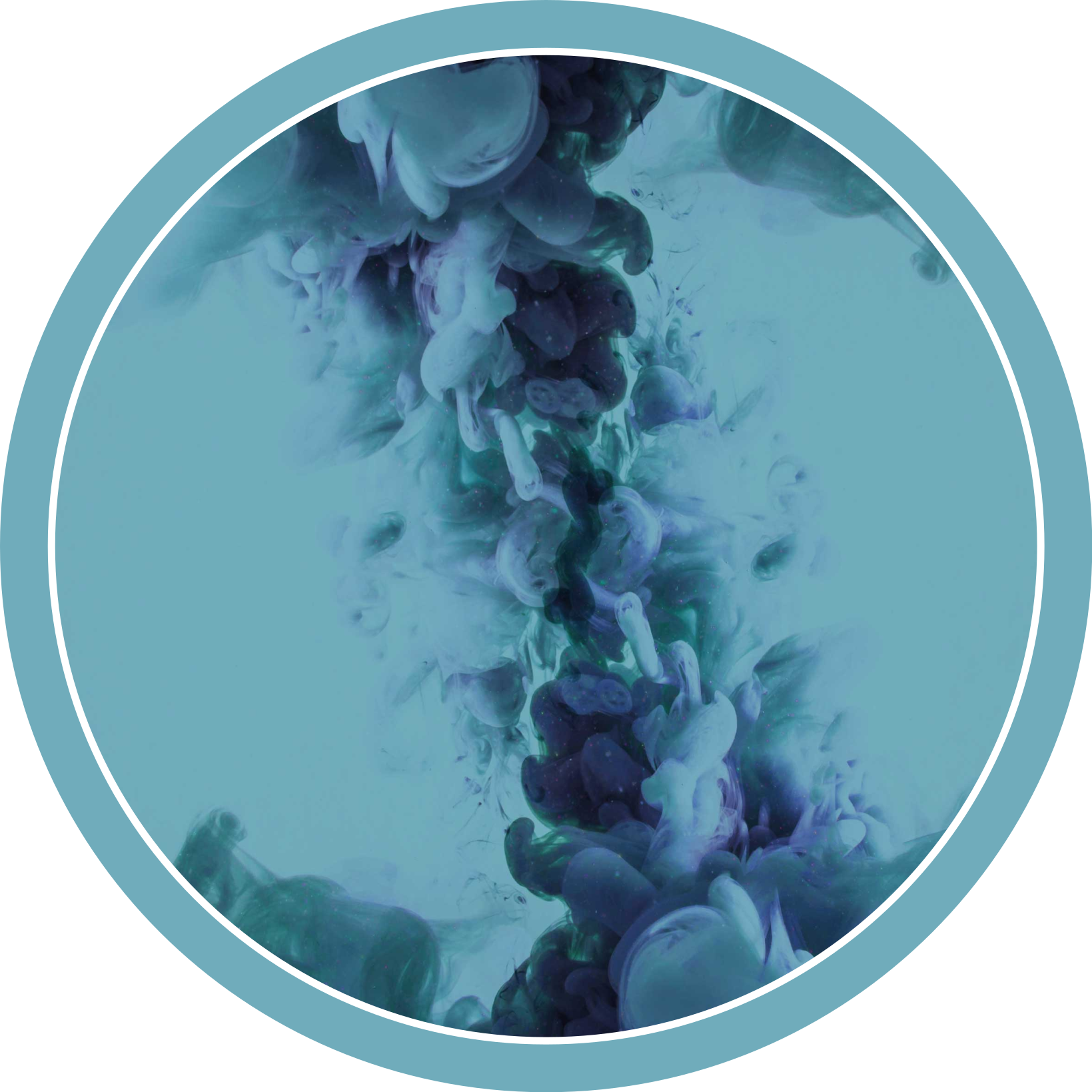 Flydende blågrønne bølger vinyl tæppe til badeværelset - TenStickers