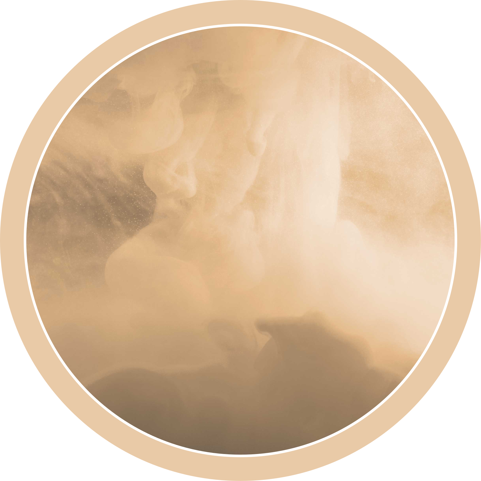 Bløde cremebølger vinyl tæppe til badeværelset - TenStickers