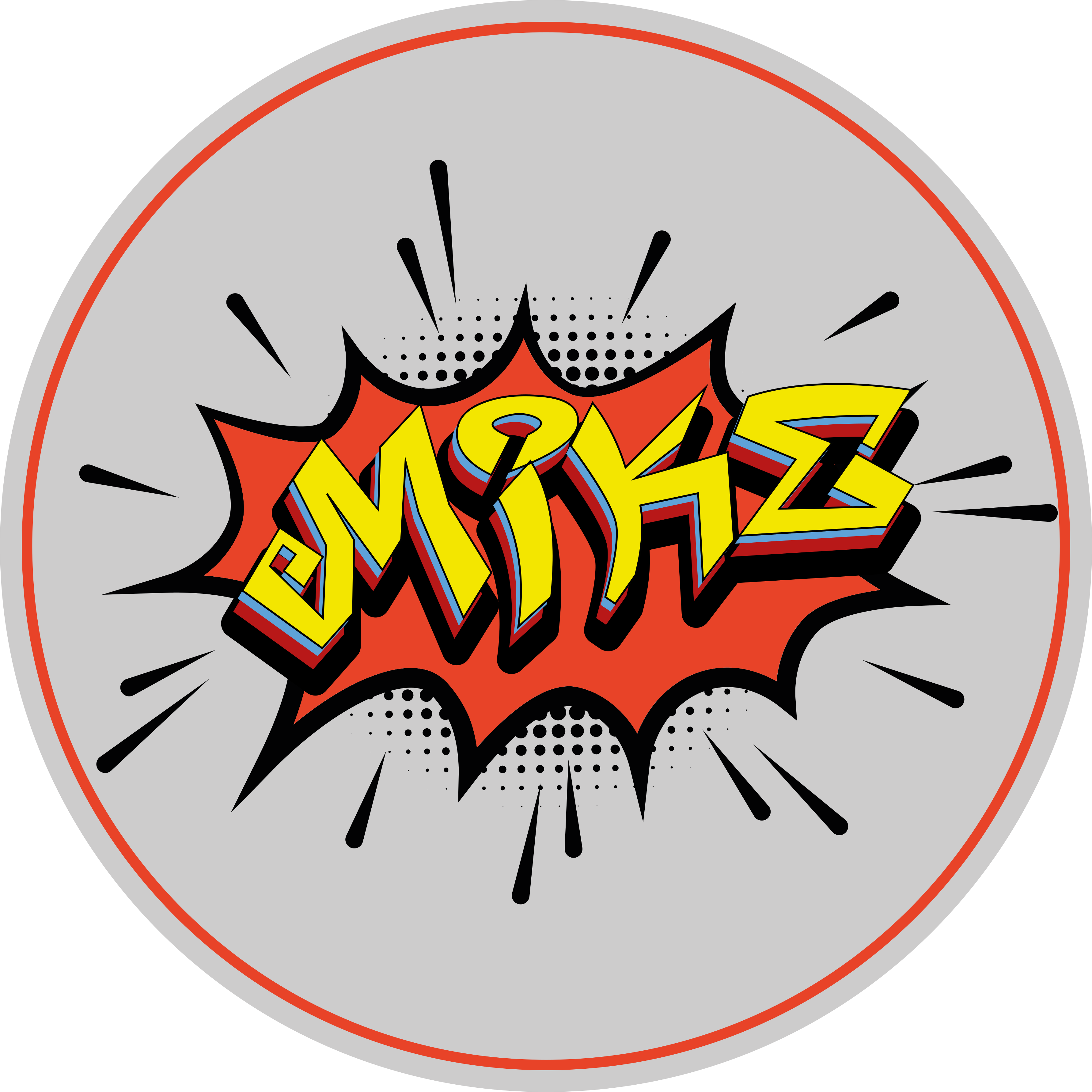 Navneeksplosion vinyl tæppe med navn - TenStickers