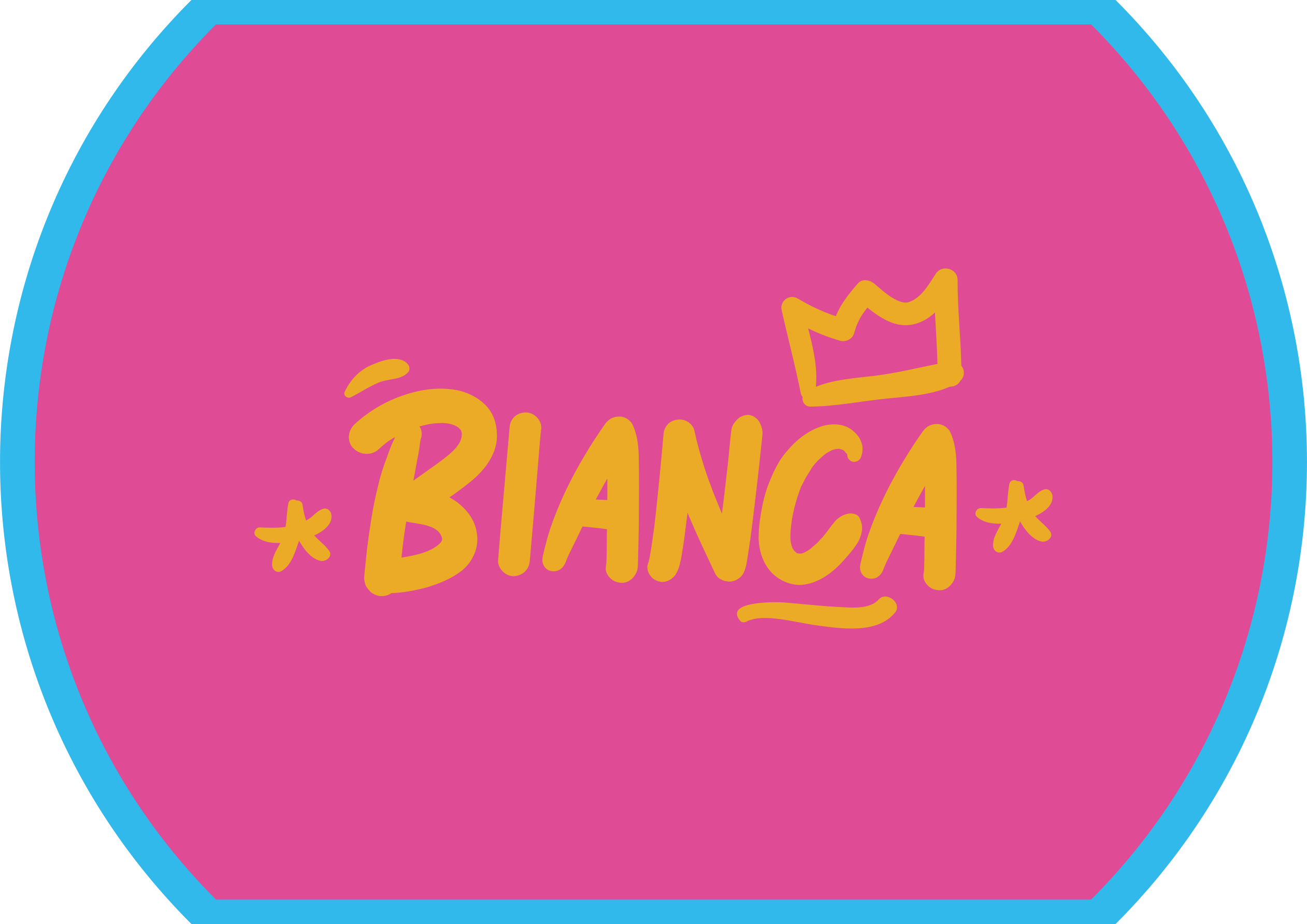 Blå måtte med navnekant vinyl tæppe med navn - TenStickers