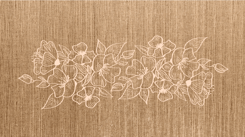 Blomsterudsmykket elegance vinyltæppe til entre - TenStickers