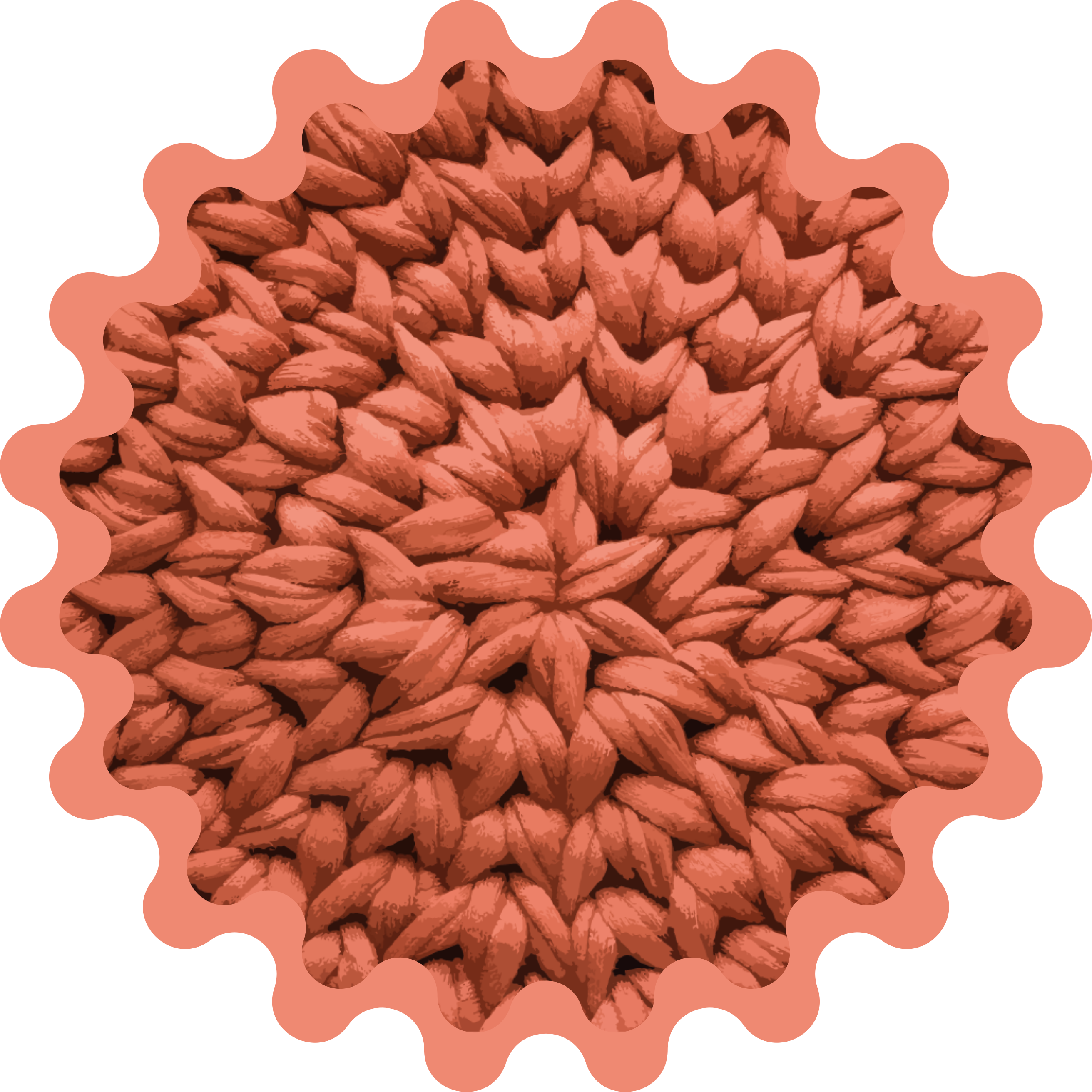 Bladmotiv natur vinyl tæppe - TenStickers